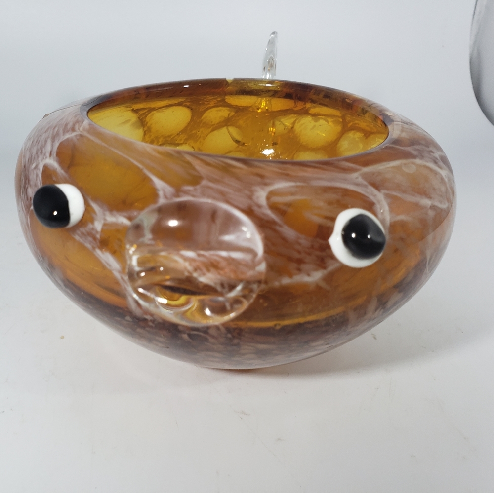 Murano Mottled Pattern Glass Fish